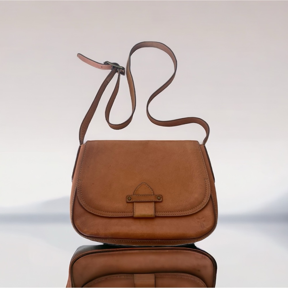 Frye Brown Leather Handbag - Crossbody- Shoulder Bag Purse